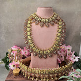 Vriksham Premium American Diamond Annam with Coin Bridal Set-G18659